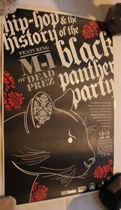 Hip hop history M-1 black panther party poster art 11 x 17 " U of Utah gig - Picture 1 of 10