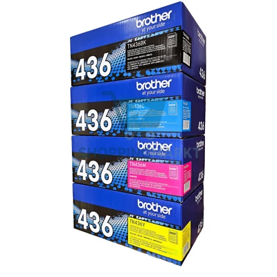 Brother TN 436 Cartucho de Toner Preto Ciano Magenta Amarelo Alto Rendimento Pacote com 4 Conjunto - Imagem 1 de 4