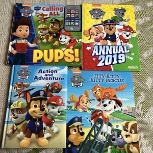 PAW Patrol Book Bundle X 4 Calling All Pups Working Mobile Cell Phone Very Good - Bild 1 von 12