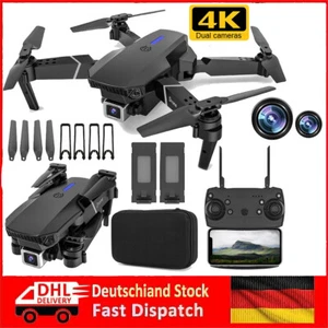 Faltbar Drohne HD Dual Kamera FPV 4K Drone WiFi RC Quadrocopter Selfie Spielzeug - Bild 1 von 16