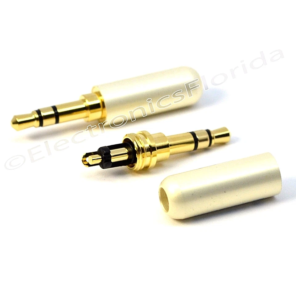 Enchufe conector macho de reparación de auriculares de 3,5 mm y 3 polos metal soldadura de audio Foto 1 de 1