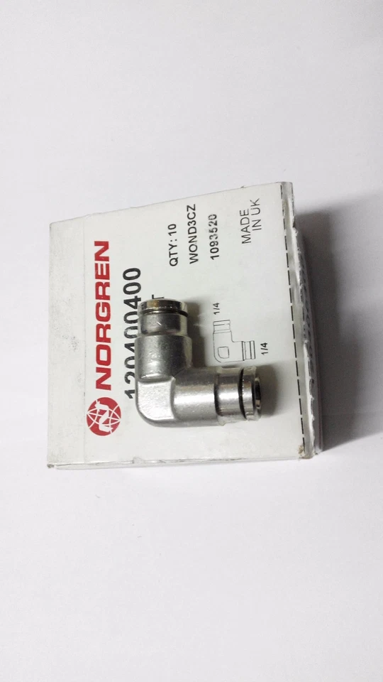 INSTALACIÓN NORGREN WOND3CZ 1/4X1/4 (1 CAJA 10 PIEZAS) Foto 1 de 4