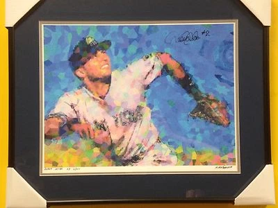 Mosaico firmado por Derek Jeter AP#2/100 LE impresión Steiner autógrafo automático MURRAY EISNER Foto 1 de 4
