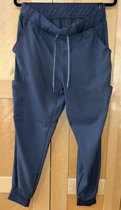 Beyond Scrubs 6-Pocket Jersey-Knit Waistband Cargo Jogger Pants Sz M Pewter Gray - Picture 1 of 4