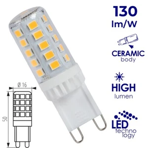 Kanlux G9 Glass 4w LED Light Capsule Bulb Low Energy Saving Warm White 3000k - Picture 1 of 5