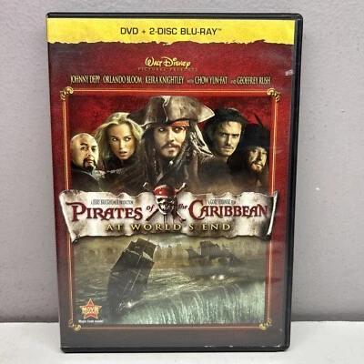 Disney Pirates of the Caribbean At World's End DVD Blu-ray 3-Disc Set Nearly New - Image 1 of 4