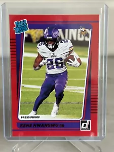2021 Donruss Press Proof Red #285 Kene Nwangwu NM-MT RC Vikings - Picture 1 of 2
