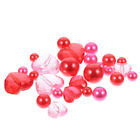 Vase Schwimmende Perlen Acryl Kind Rote Valentinstag Dekoration
