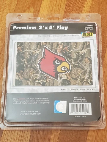 Louisville Cardinals - Premium 3' x 5' Team Flag - BSI #95432 - Camouflage Camo Cover