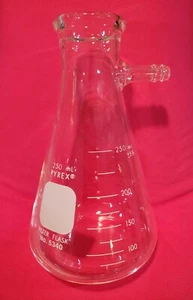 Pyrex 5340-250 250ml  Heavy Wall Filter Flask 10mm Side Arm       642 - Picture 1 of 1