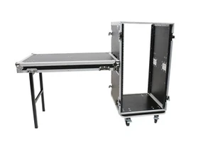 OSP 20 Space ATA Rack Case 20" Deep ATA Flight Amp Road Case w/ Lid Table - Picture 1 of 12