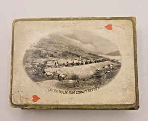 Cartas de juego The White Pass and Yukon Route - 1900 baraja original vintage con caja - Imagen 1 de 14