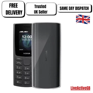 NOKIA 105 Dual Sim BRAND NEW SEALED BOX BLACK COLOUR - Picture 1 of 6