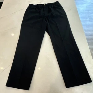 John Blair Mens Pants Black Size L Elastic Waist Cotton Blend Casual Comfort - Picture 1 of 13