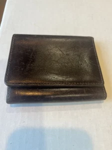 Johnson and Murphy braune dreifach faltbare Herren-Geldbörse aus Leder  - Bild 1 von 4