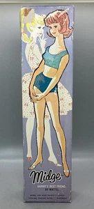 Vintage Mattel Midge - Barbie’s Best Friend - No Doll - Box & Stand Only - Picture 1 of 9