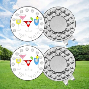 Geschenk Zubehör für Golfer Golfball Divot Werkzeug Hut Clip Marker sortiert - Bild 1 von 18