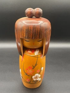 Vintage Japanese Wooden Kokeshi Doll Figure 7.5" - Picture 1 of 13