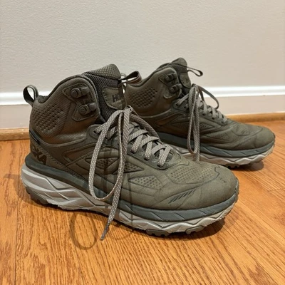 Botas Hoka Challenger Mid Gore-Tex para mujer Major marrón cuero nobuck senderismo talla 8 Foto 1 de 4