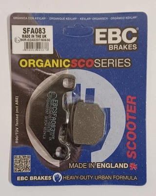 EBC Organic FRONT Disc Brake Pads (1 Set) Fits SUZUKI UE125 (2001 to 2003) - Image 1 of 4