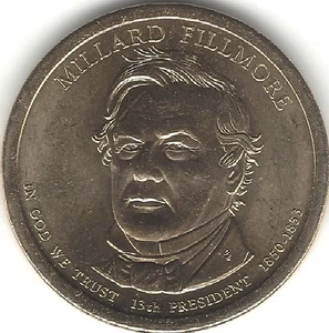 2010-P, MILLARD FILLMORE PRESIDENTIAL DOLLAR (U.S. COIN, MONEY, COLLECTIBLE) - Picture 1 of 2
