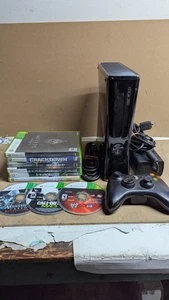 Pacchetto console Microsoft Xbox 360 Slim 1439 4 GB cavi e giochi testati -- - Foto 1 di 21