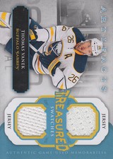2013-14 Artifacts Treasured Swatches Jerseys Blue #TSTV Thomas Vanek  