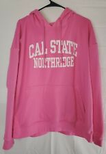 Cal State Northridge Women's Size 2XL XXL Pink Long Sleeve Hoodie Sweatshirt 