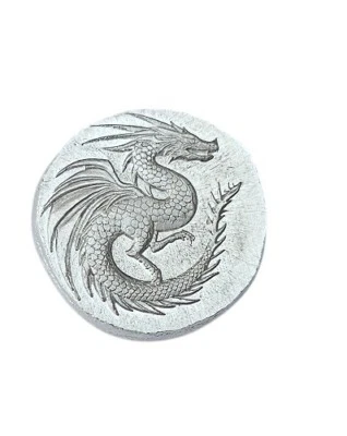 BeKo Edelmetalle 10 Gramm Silberbarren Rundbarren 999 AG Drache High Relief - Bild 1 von 4