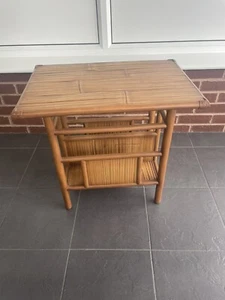 Unusual Vintage Faux Bamboo Effect Wooden Coffee Table Side Occasional - Picture 1 of 6