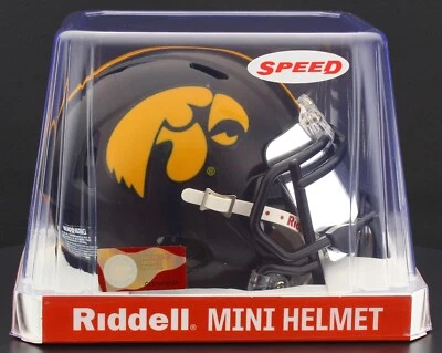 IOWA HAWKEYES NCAA Riddell SPEED Mini Football Helmet w/ EYE SHIELD VISOR - Image 1 of 3