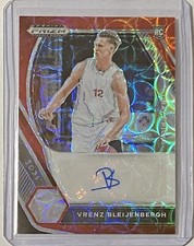 2021-22 Panini Prizm Draft Picks Choice Red /88 Vrenz Bleijenbergh #DP-WBL Auto