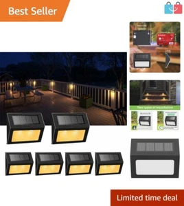 Modern Waterproof Solar Lights for Backyard, Steps & Pathways - 6 Durable Packs - Picture 1 of 9