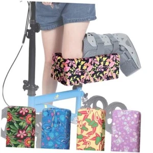 Knee Scooter Pad Cover 2" Memory Foam Print Knee Scooter Cushion Knee Leaf - Picture 1 of 7