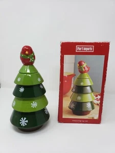 Pier 1 Imports handbemalt stapelbar Weihnachten Vogel Baum Messbecher Set - Bild 1 von 12