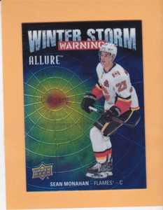 SEAN MONAHAN #WSW-18 2019 20 UPPER DECK ALLURE WINTER STORM WARNING FLAMES NM-MT