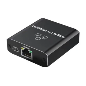 Aluminum Alloy RJ45 Gigabit Ethernet Splitter Supports Multiple Devices Systems - Afbeelding 1 van 8