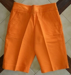 Pantalones Cortos COMO SPORT Mandarina Naranja Texturizado Algodón Bermudas (6) - Imagen 1 de 5