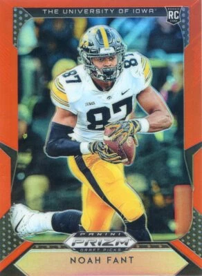   2019 PANINI PRIZM DRAFT ORANGE ROOKIE RC NOAH FANT NO. 129 - Image 1 of 2