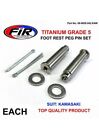 Titanium Foot Peg Pins Footpegs 07-19 Kxf 250 Kxf 450 88-96 Kx 125 Kx 250 Kx 500