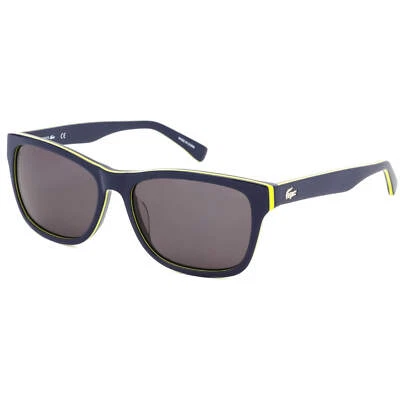 Gafas de sol unisex Lacoste marco de plástico rectangular azul y amarillo L683S 414 Foto 1 de 2