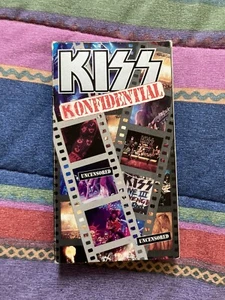 KISS Konfidential VHS 1993 Uncensored Heavy Metal Rock Gene Simmons Paul Stanley - Picture 1 of 5
