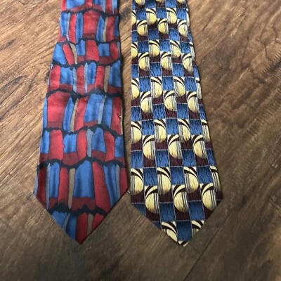 2-Cocktail Collection 100% Silk Neck Tie 4W hanger 11 - Image 1 of 4