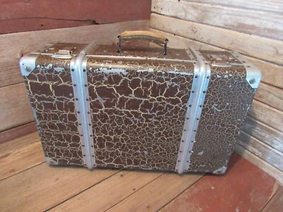 VINTAGE AIRCRAFT ALUMINUM FLIGHT CASE MARBLED Foto 1 de 4