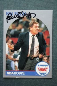 New Jersey Nets Bill Fitch signed autographed 1990 NBA Hoops basketball card --- - Picture 1 of 1
