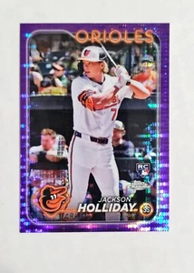 Jackson Holliday 2024 Topps Chrome RC #88 PURPLE Sonar REFRACTOR 148/275 E5 - Bild 1 von 1