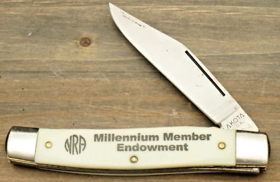 Faca de bloqueio vintage LAKOTA EUA por forro colonial lâmina de aço carbono - faca NRA - Imagem 1 de 4