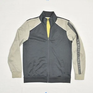 Armani Exchange Full Zip Jacket Pockets Polyester Multicolor Size L Small Snag - Picture 1 of 8