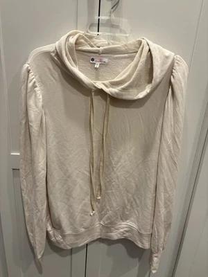 Sundry Evereve Women's Cream Puff Sleeve Sweatshirt Size 2 Pullover  - Image 1 of 3