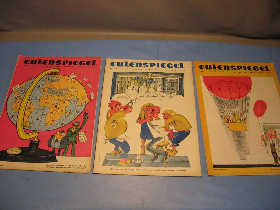 DDR 35 x Eulenspiegel von 1970 Zeitgeist,Propaganda,Unterhaltung ,Karikaturen - Bild 1 von 4